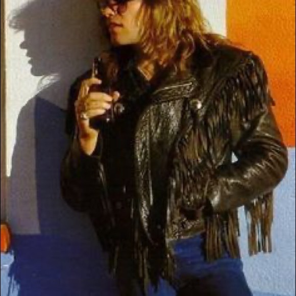 Vintage 80s western leather jacket - Picture 5 of 14